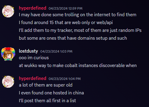 hyperdefined and lostdusty talking